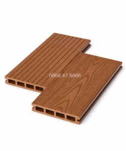 Sàn Gỗ Nhựa Bảo Châu Vân 2D Màu Nâu Đỏ