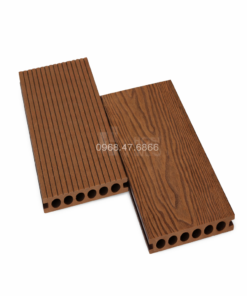 sàn gỗ nhựa ngoài trời 3d màu nâu đỏ