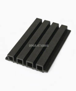 Tấm ốp lam sóng gỗ nhựa Bảo Châu Màu Đen