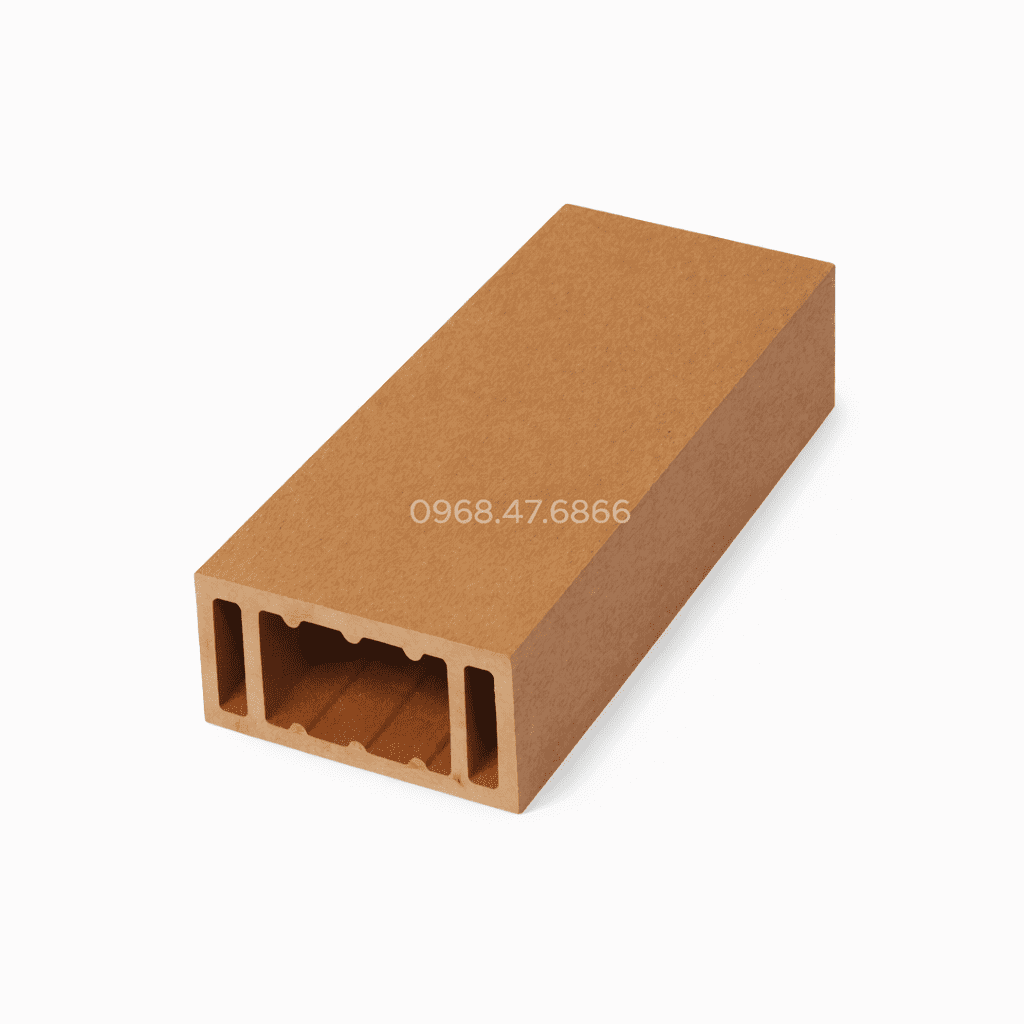 Thanh lam gỗ nhựa Bảo Châu 105L50 màu Teak