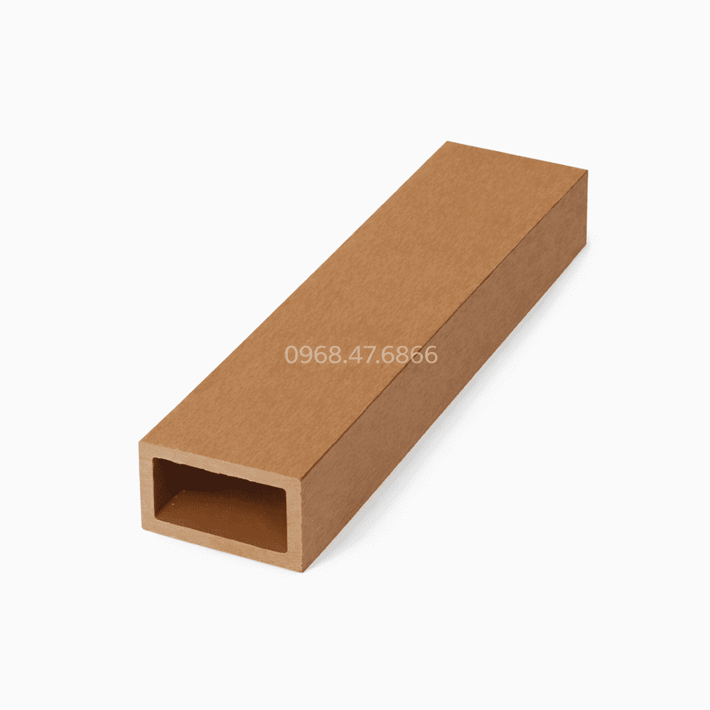 Thanh lam gỗ nhựa Bảo Châu 60L40 màu teak