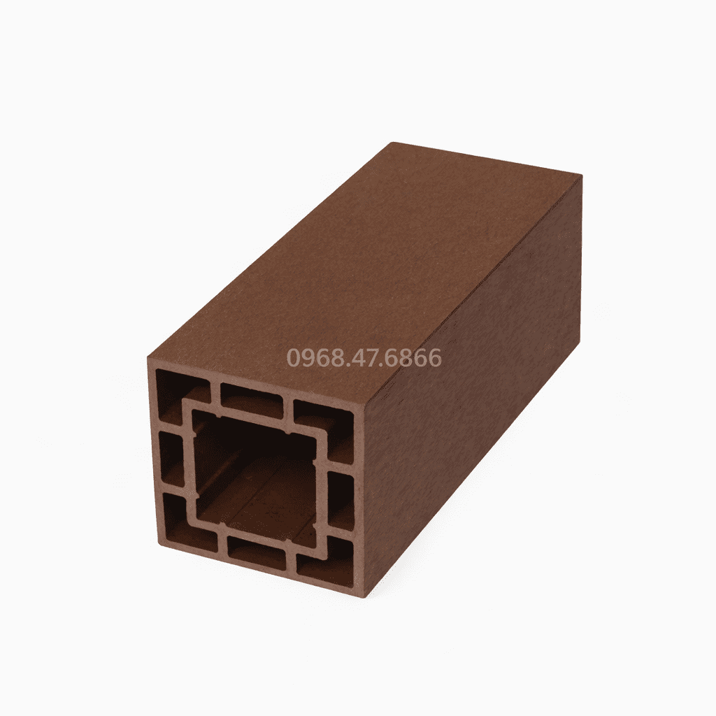 Trụ gỗ nhựa Bảo Châu BC120C120 Màu Nâu Đỏ