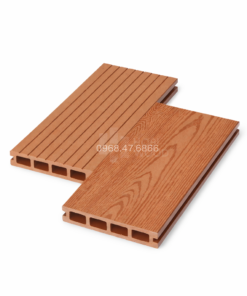 sàn gỗ nhựa ngoài trời 2d màu teak