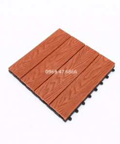 Vỉ gỗ ngoài trời màu 3D nau do